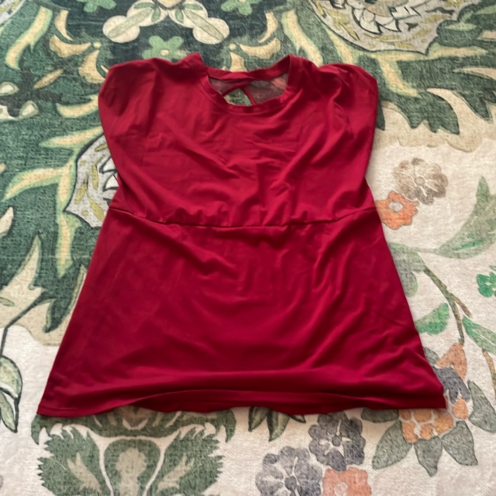 Contrast Mesh Solid Sports Tee SHEIN